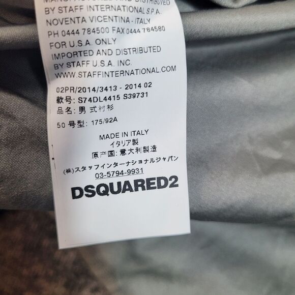Dsquared2 Men's Size M Smart Casual Slim Fit Button Down Shirt Gray - Picture 11 of 11